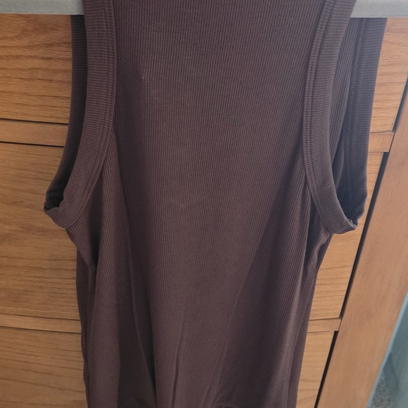 House Of Harlow NWT Espresso Brown Sleeveless Bodysuit - Picture 4 of 8
